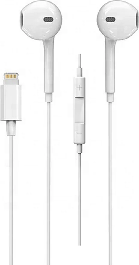 Φωτογραφία προϊόντος: OEM Ezra Ep40-ip Earbuds Handsfree με Βύσμα Lightning Λευκό