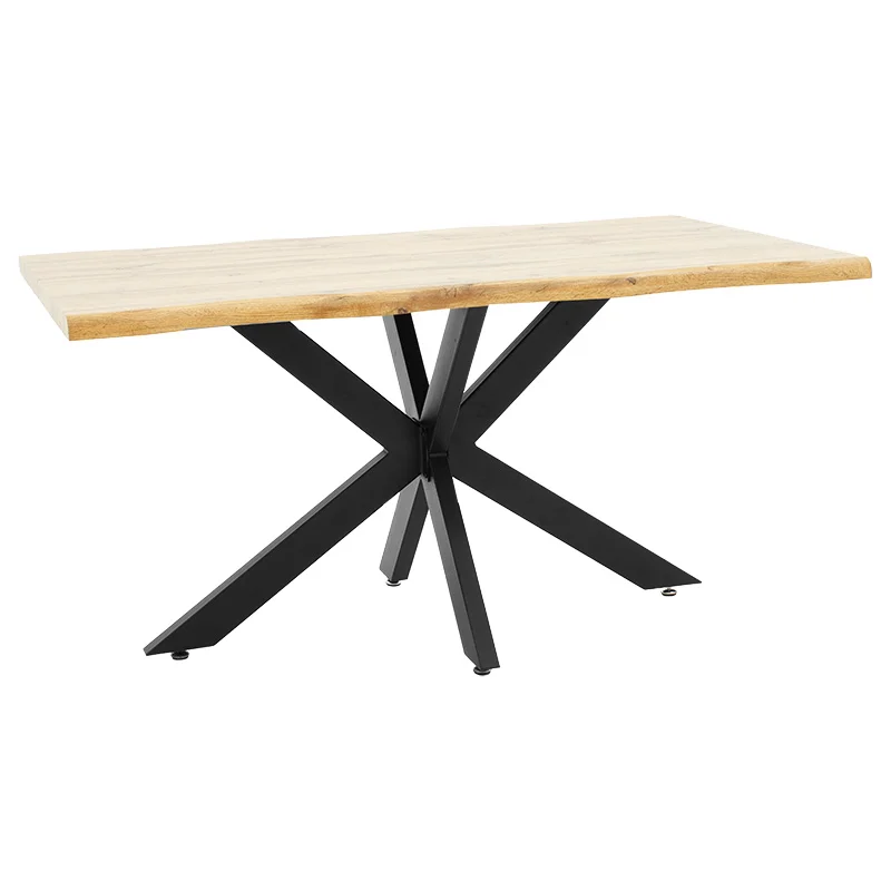 Φωτογραφία προϊόντος: Tραπέζι Gilman pakoworld MDF sonoma-μαύρο 150x90x75εκ