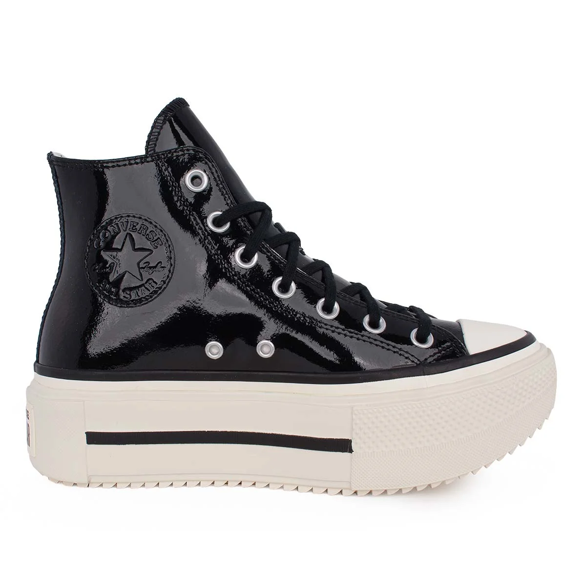 Φωτογραφία προϊόντος: CONVERSE CHUCK TAYLOR ALL STAR LIFT DOUBLE STACK LEATHER - ΜΑΥΡΟ