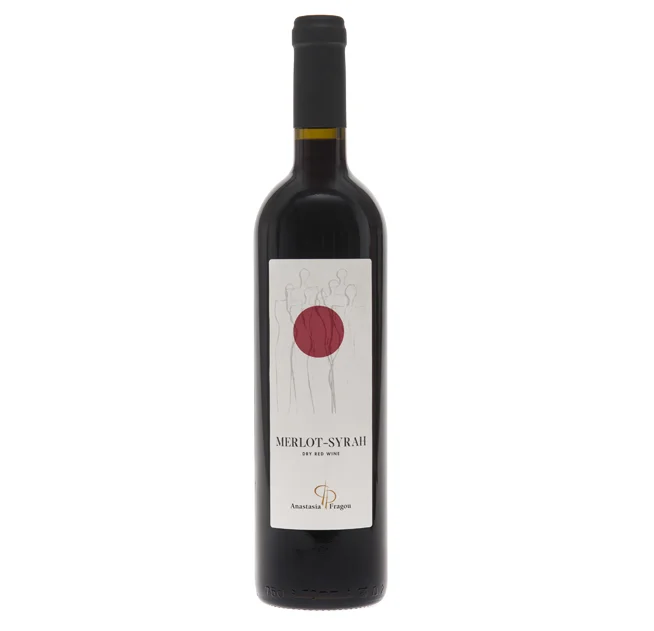 Φωτογραφία προϊόντος: Merlot-Syrah Αναστασία Φράγκου, 2017, ΕΡΥΘΡΟΣ, 750ml, Ξηρός Οίνος, Ποικιλία Merlot-Syrah, Αττική
