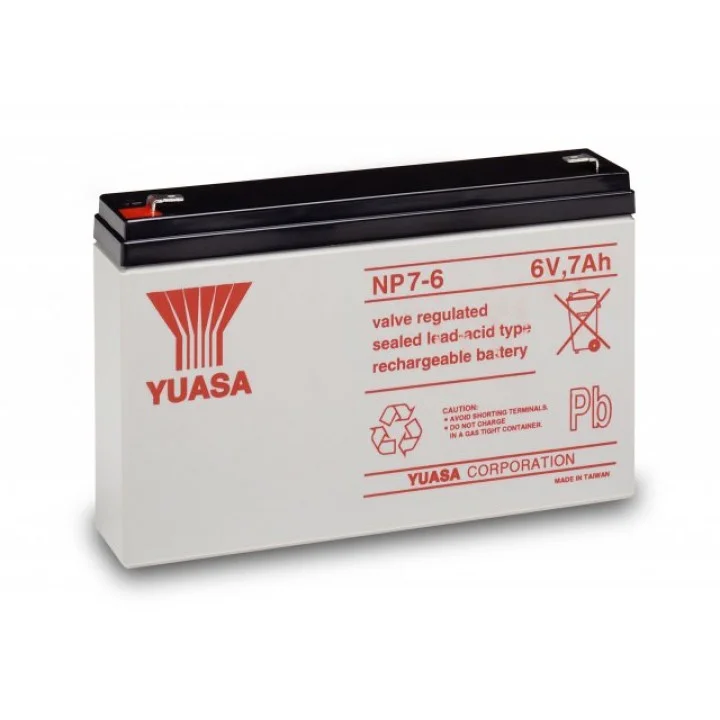 Φωτογραφία προϊόντος: Yuasa NP 7-6 6V 7Ah