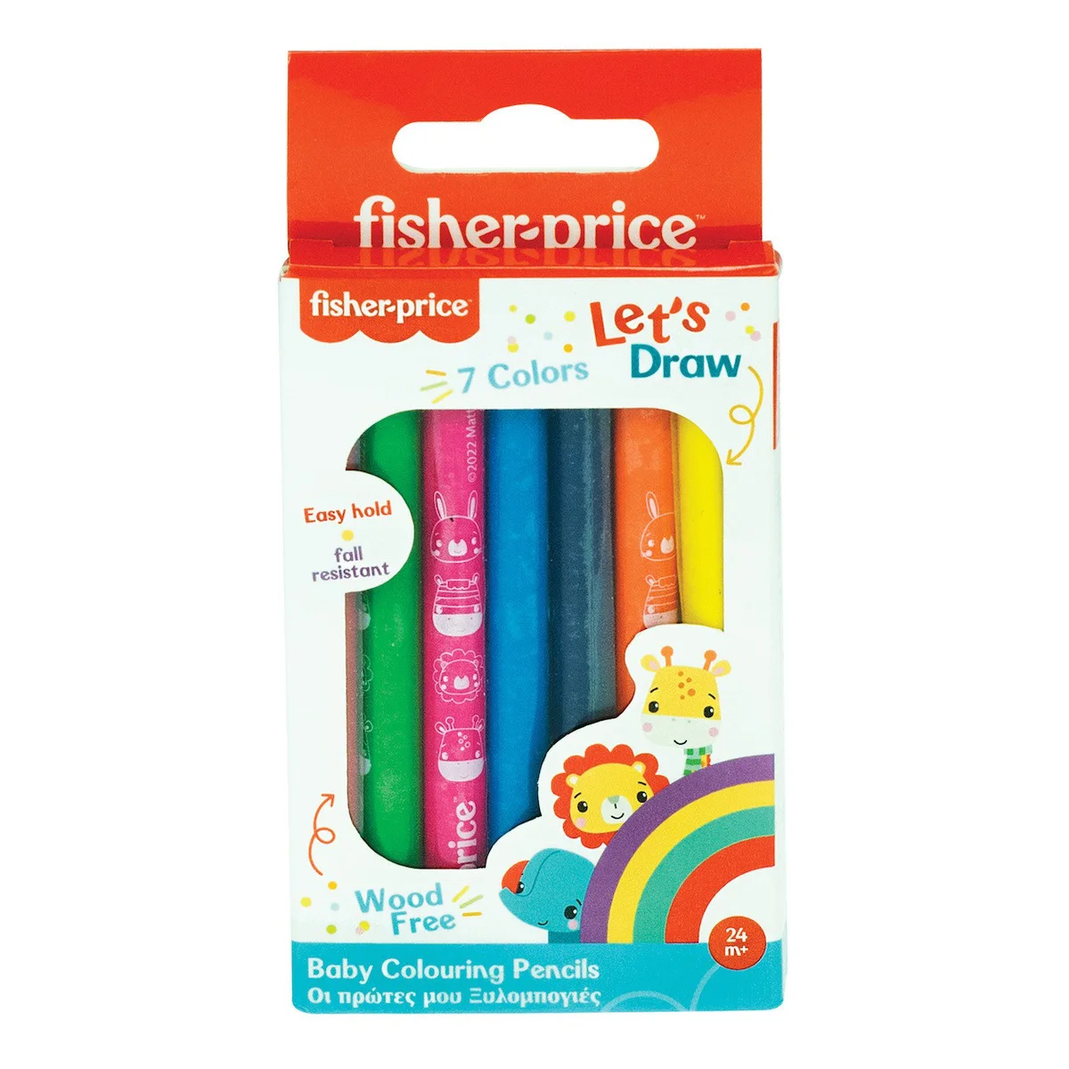 Φωτογραφία προϊόντος: Gim Ξυλομπογιές Fisher Price- 7 Χρώματα