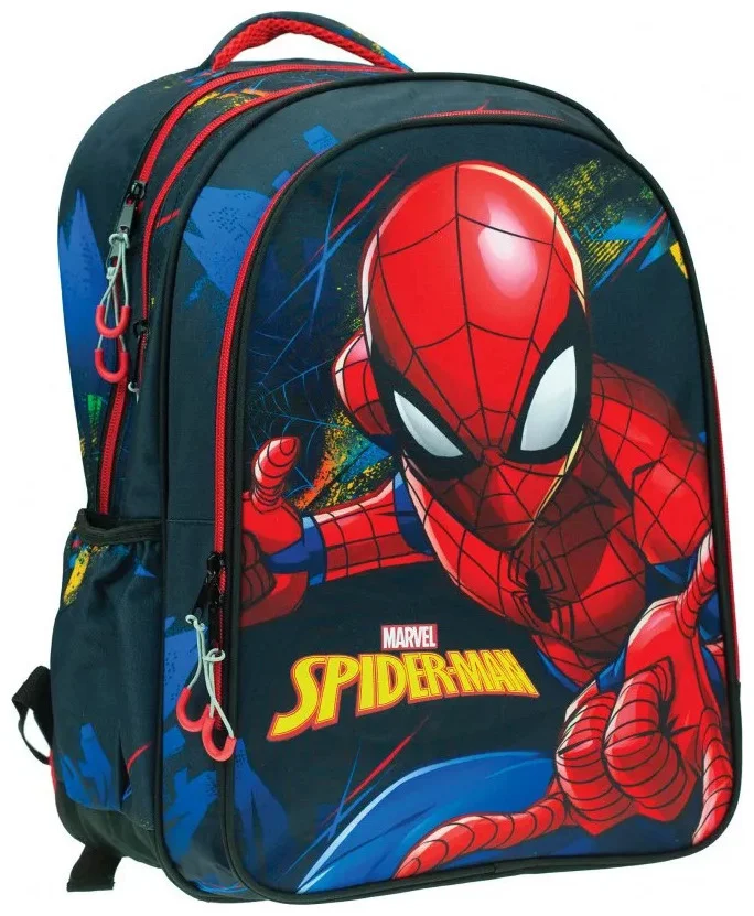 Φωτογραφία προϊόντος: Gim Spiderman Blue Net Σχολική Τσάντα Πλάτης Νηπιαγωγείου σε Μπλε χρώμα Μ35 x Π20 x Υ46εκ