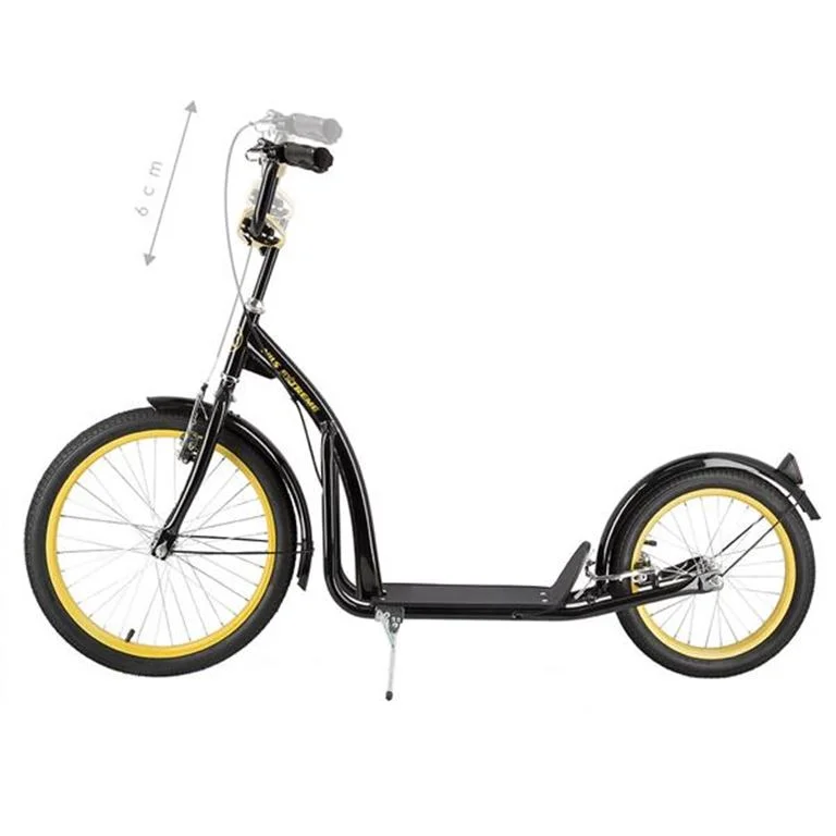 Φωτογραφία προϊόντος: Scooter WH200 Μαύρο/Χρυσό 20/16 με Φουσκωτούς Τροχούς NILS EXTREME