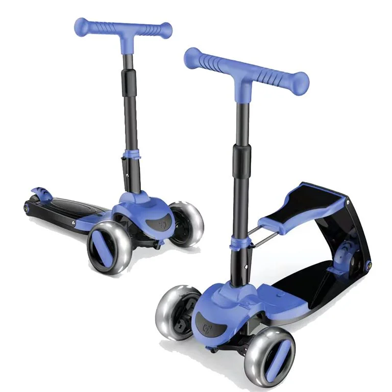 Φωτογραφία προϊόντος: GC SCOOTER FUN S8 2 σε 1 Μαύρο/Μπλε ME LED ΦΩΤΑΚΙΑ