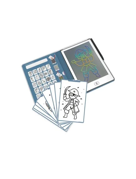 Φωτογραφία προϊόντος: Kidywolf Tablet ζωγραφικής με οθόνη LCD (30 κάρτες)- Oceans +amp; Pirates