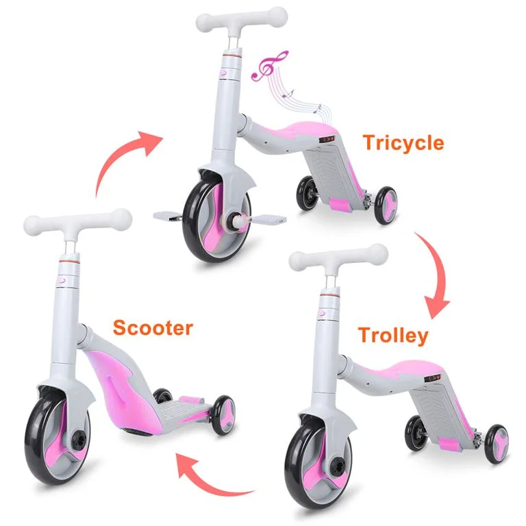 Φωτογραφία προϊόντος: GC SCOOTER FUN HD 868 3 σε 1 Πολυμορφικό Γκρι/Ροζ