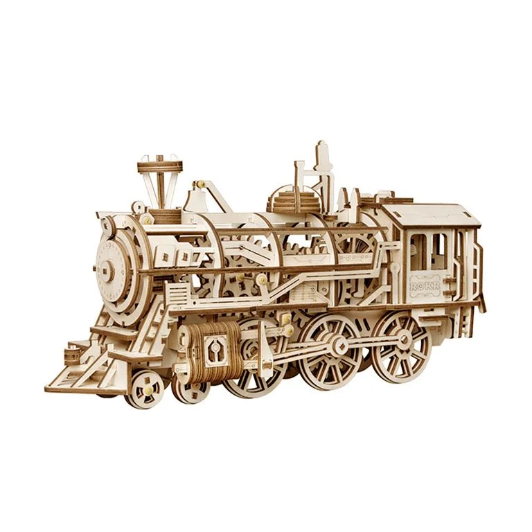 Φωτογραφία προϊόντος: ROBOTIME Locomotive LK701 3D Ξύλινο Μηχανικό Puzzle