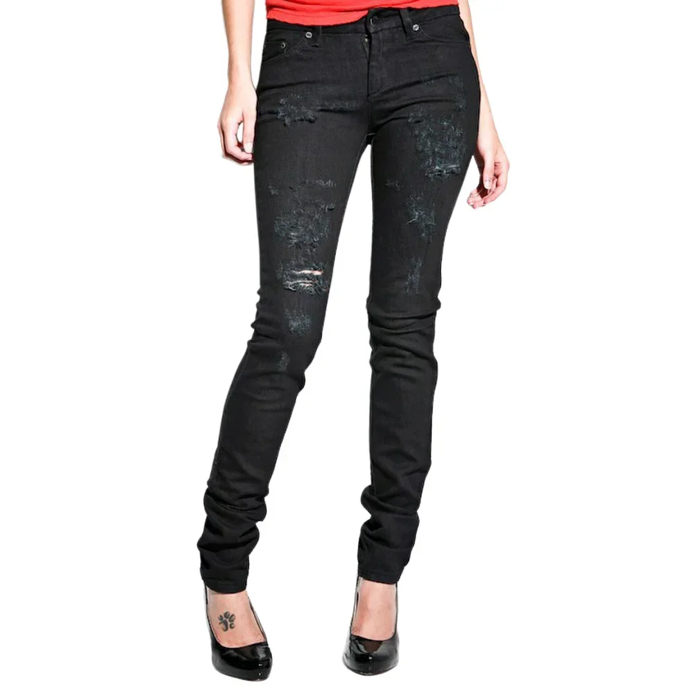 Φωτογραφία προϊόντος: INSIGHT W'S PANTS BEANPOLE SKIINY STRETCH RIPPED BLACK