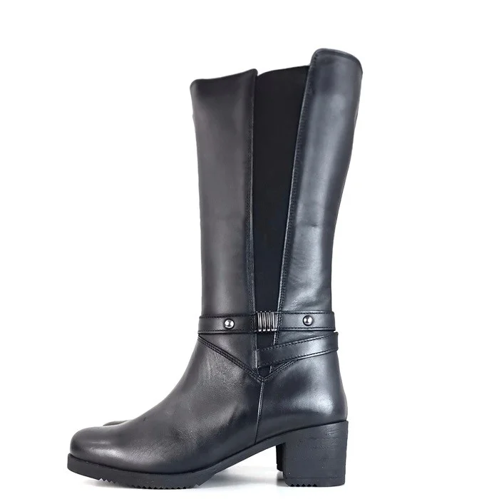 Φωτογραφία προϊόντος: 30s TREINTAS SHOES ΓΥΝΑΙΚΕΙΑ ΑΝΑΤΟΜΙΚΗ ΔΕΡΜΑΤΙΝΗ ΜΠΟΤΑ 3/4 L-1105 Μαύρο