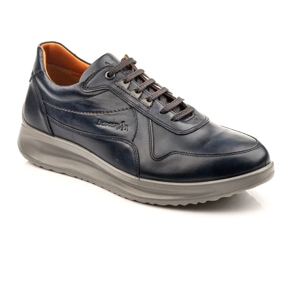 Φωτογραφία προϊόντος: BOXER SHOES 16541 15-016 ΜΠΛΕ ΑΝΔΡΙΚΟ SNEAKERS ΔΕΡΜΑ Μπλε