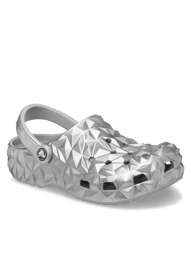 Φωτογραφία προϊόντος: Crocs Παντόφλες Cls Metallic Geometric Clog 210002-040 Ασημί Ασημί