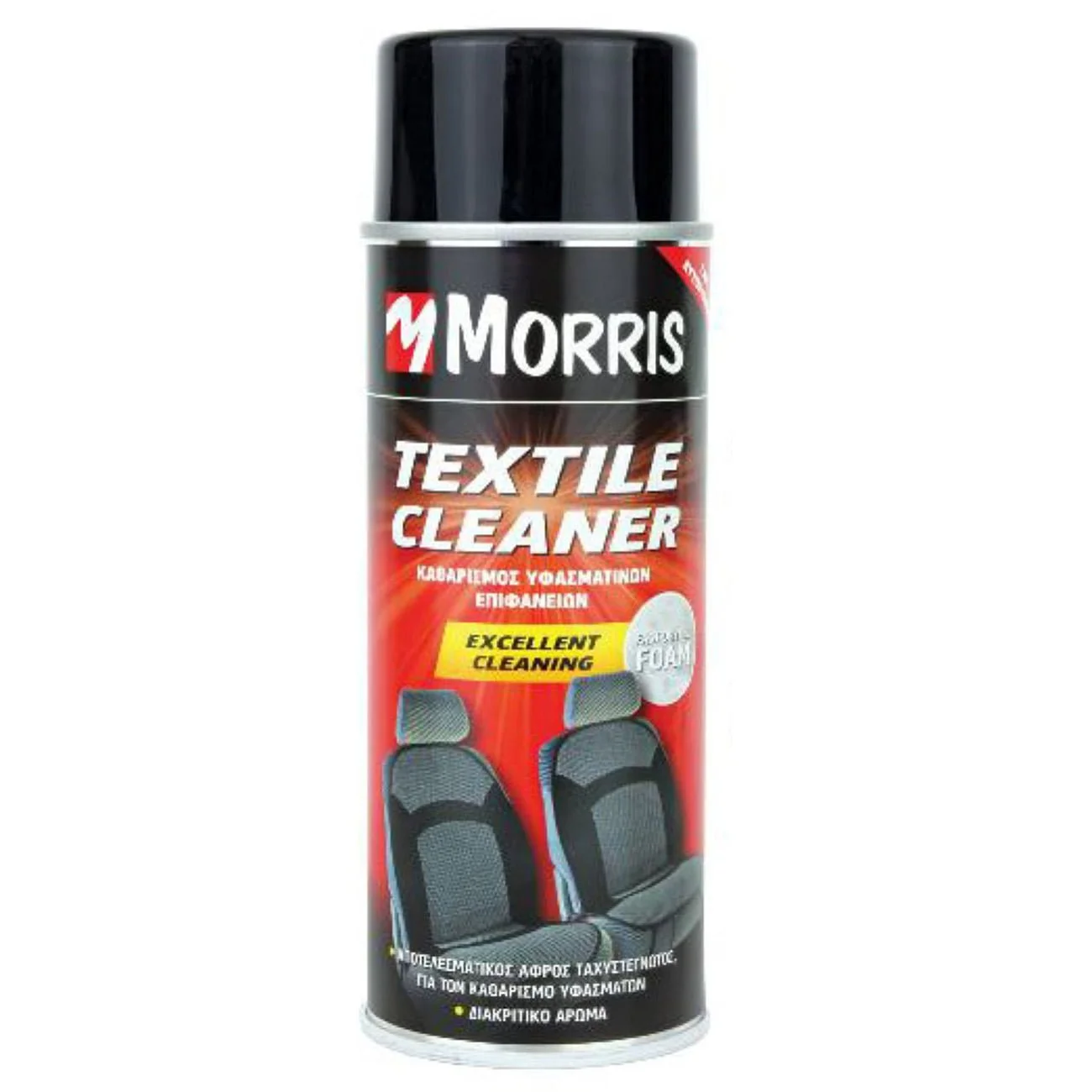 Φωτογραφία προϊόντος: Morris Textile Cleaner Αφρός Καθαρισμού Υφασμάτων Σε Σπρέι 400ml - 33872
