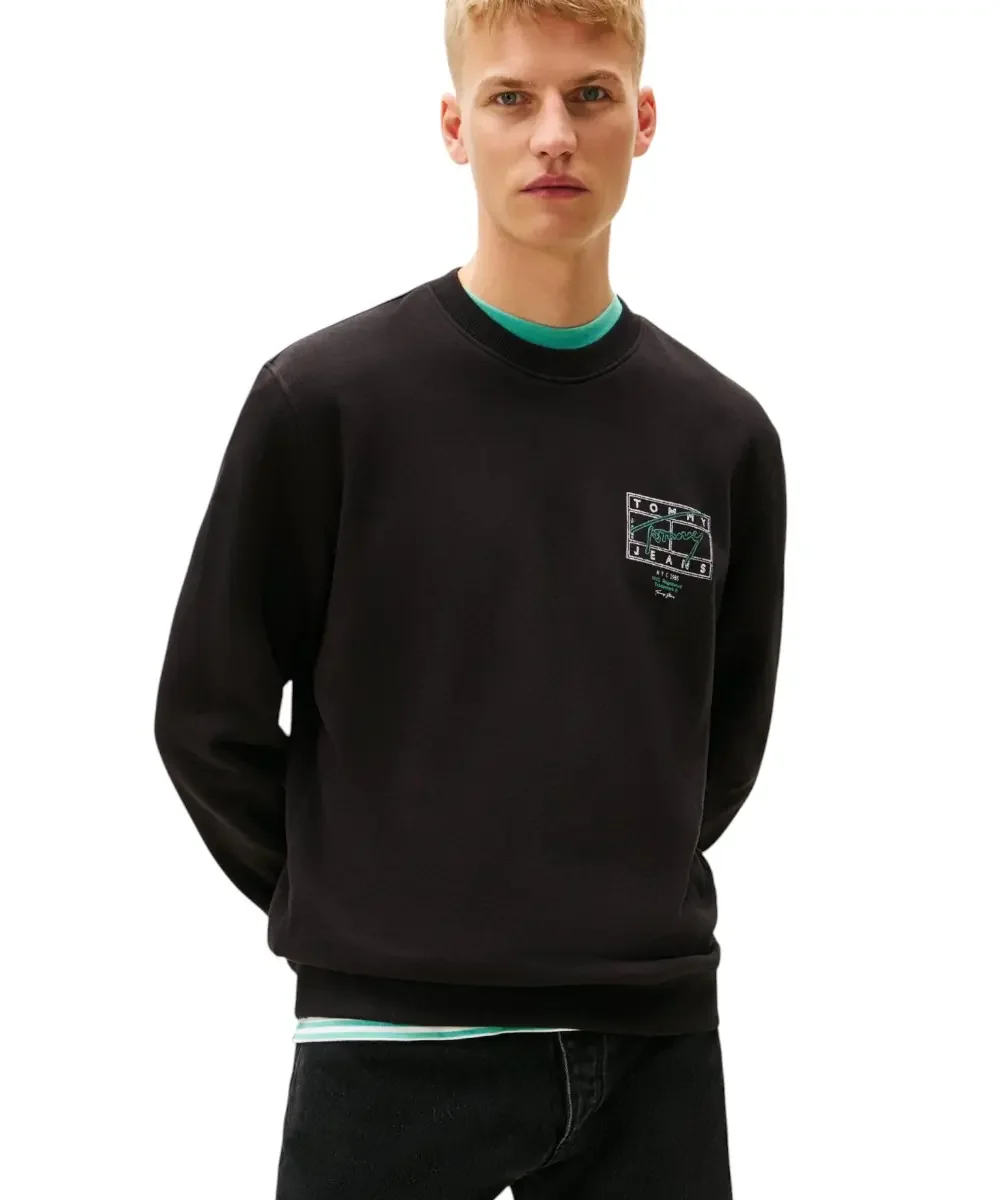 Φωτογραφία προϊόντος: Tommy Hilfiger - Ανδρικό Φούτερ Tjm Entry Dna Play Regular Fit DM0DM22366-BDS Μαύρο