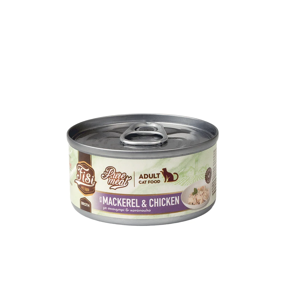 Φωτογραφία προϊόντος: FISI PURE MEAT CAT ADULT ΚΟΤΟΠΟΥΛΟ ΚΑΙ ΣΚΟΥΜΠΡΙ 80gr