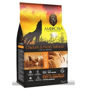Φωτογραφία προϊόντος: AMBROSIA GF DOG ADULT CHICKEN +FRESH SALMON