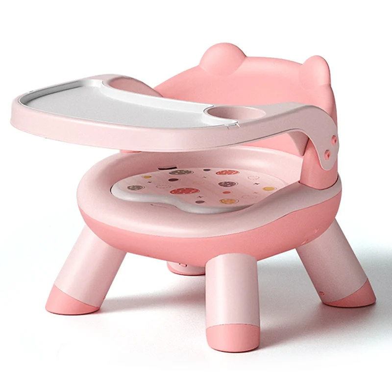 Φωτογραφία προϊόντος: Giggles & Co. Giggles & Co. Baby Dining Chair με Αποσπώμενο Τραπεζάκι για Σίτιση & Παιχνίδι (Ροζ)
