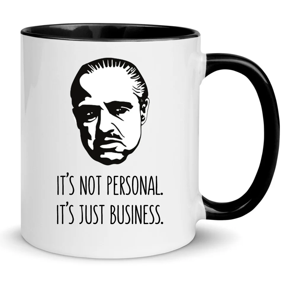 Φωτογραφία προϊόντος: The godfather mug no8 Ο νονός κούπα 330ml κεραμική λευκή μαύρη don corleone