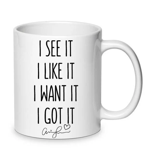 Φωτογραφία προϊόντος: Ariana Grande mug Αριάνα Γκράντε κούπα no9 Κεραμική 330ml i see it i like it