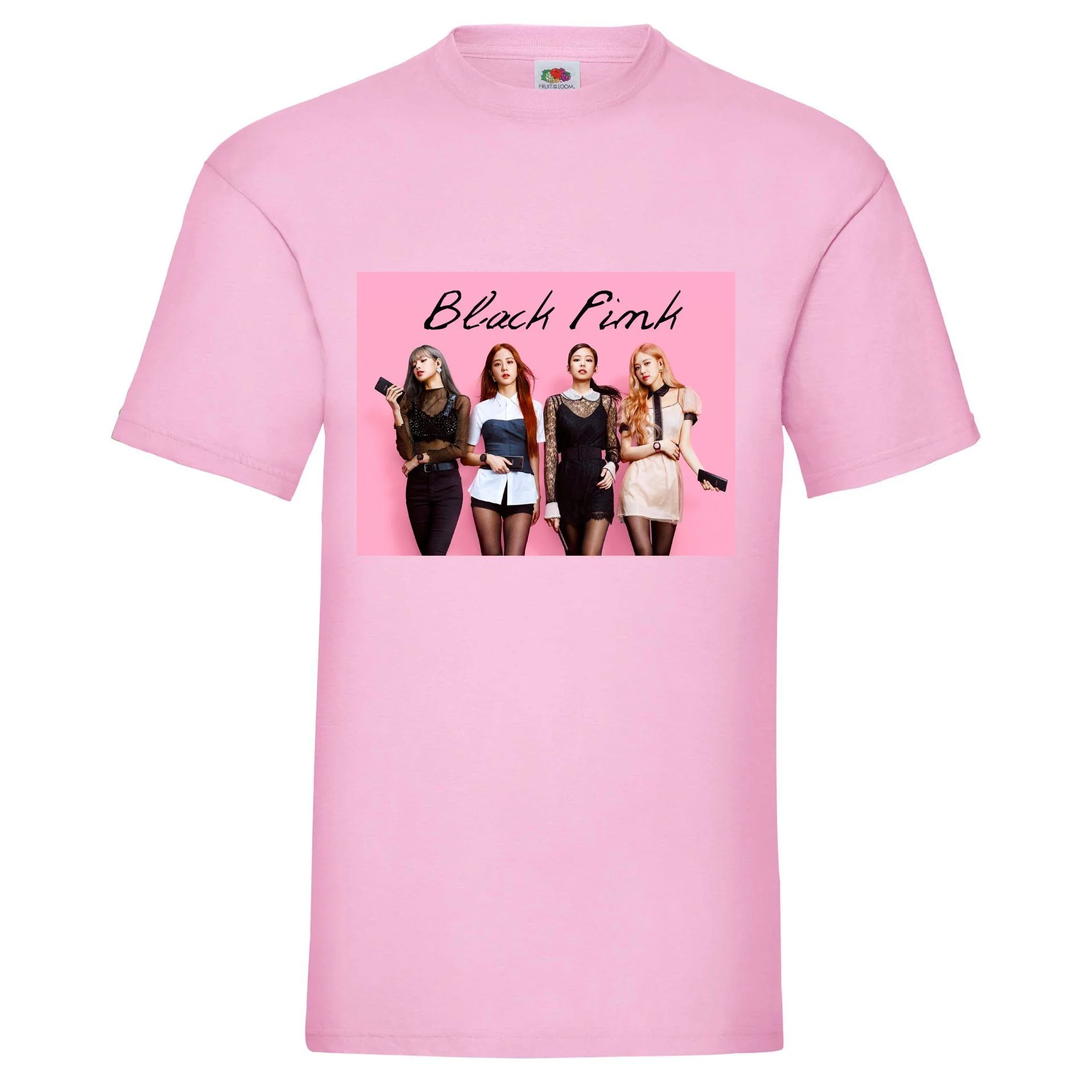 Φωτογραφία προϊόντος: Μπλούζα Tshirt Black pink poster Original Fruit of the loom 100% βαμβάκι no21