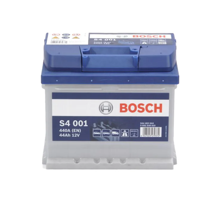 Φωτογραφία προϊόντος: Bosch S4001 – Μπαταρία Αυτοκινήτου 12V 44Ah 440A (EN) – 207×175×175 mm Δ+