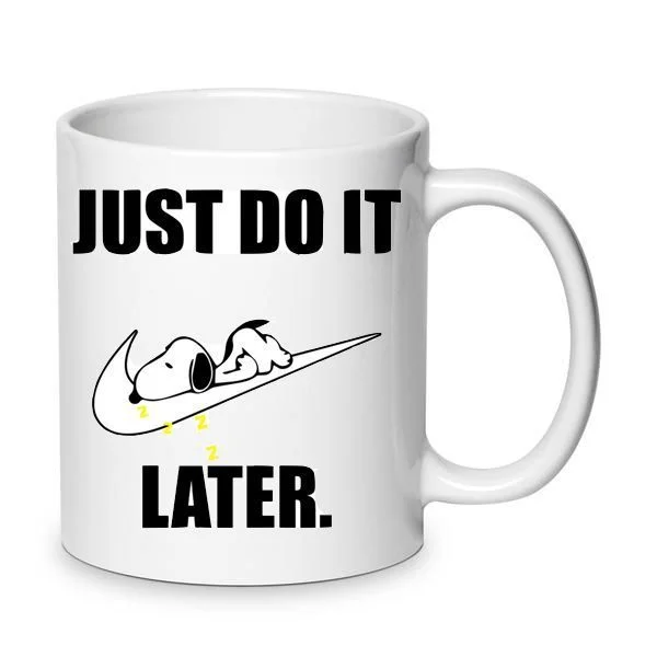 Φωτογραφία προϊόντος: Snoopy mug Σνούπι σκύλος κούπα No14 κεραμική 330ml just do it later αστεία χιουμουριστική