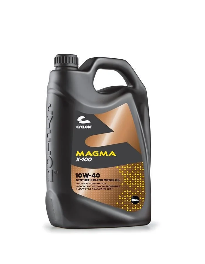 Φωτογραφία προϊόντος: Cyclon MAGMA X-100 10W-40 5L – API SL / ACEA A3/B3 – Ημισυνθετικό Λάδι Κινητήρα