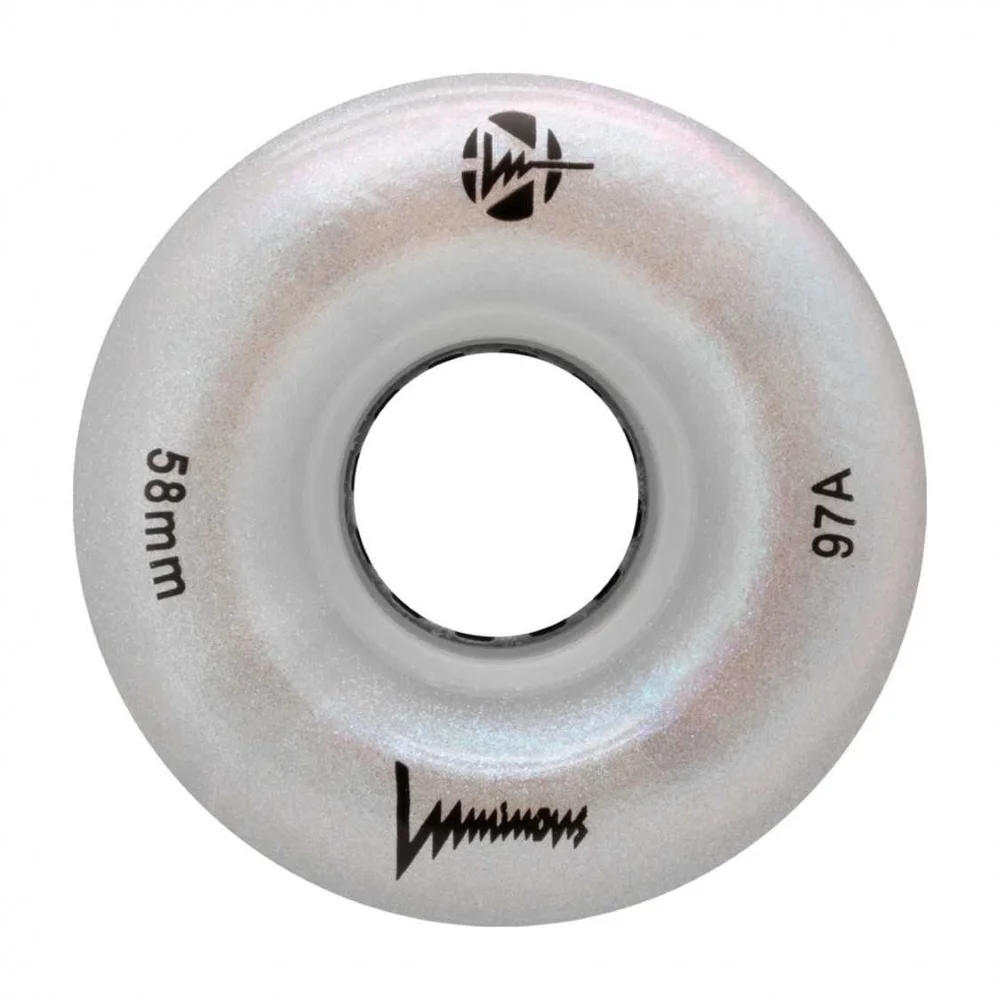 Φωτογραφία προϊόντος: LUMINOUS WHEELS LUMINOUS 58mm/97A Ροδάκι Led - White Pearl (4αδα)