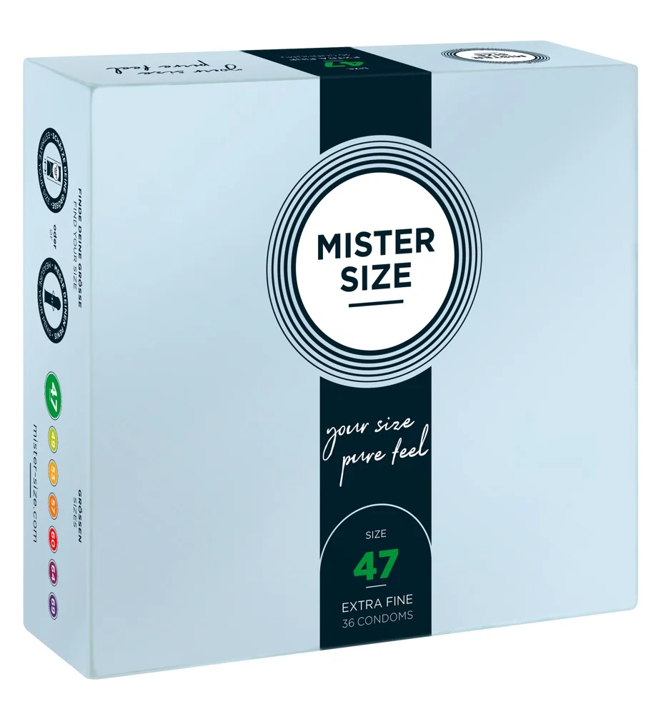 Φωτογραφία προϊόντος: Mister Size Προφυλακτικά Extra Fine Size 47mm Λεπτά 36 Pack