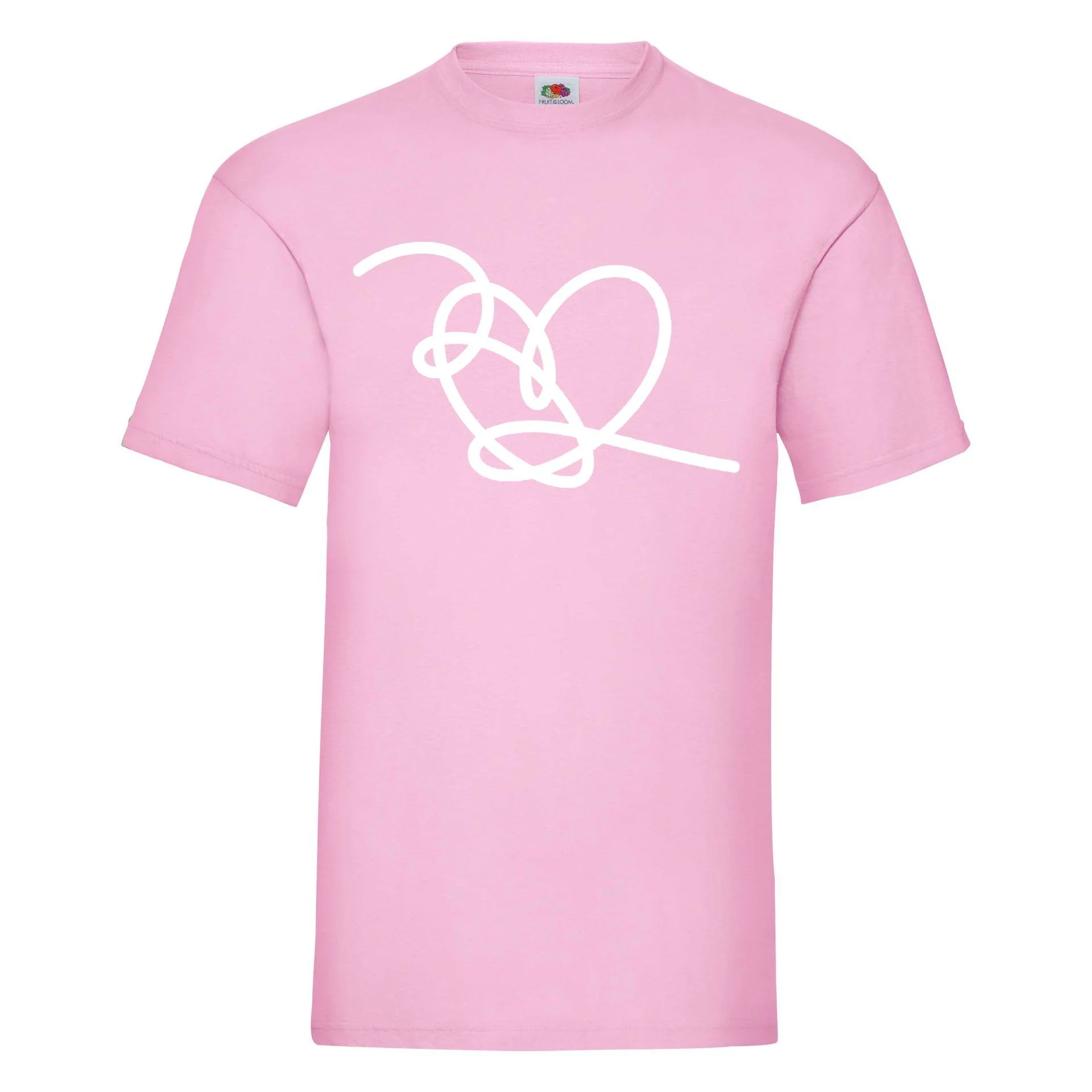 Φωτογραφία προϊόντος: Μπλούζα Tshirt BTS white heart Original Fruit of the loom 100% βαμβάκι no22