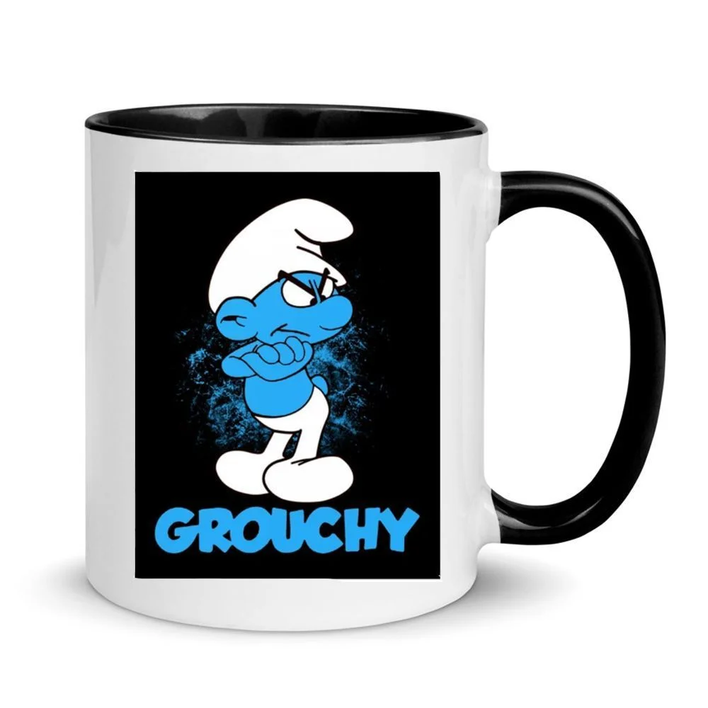 Φωτογραφία προϊόντος: The smurfs no7 mug τα στρουμφάκια κούπα κεραμική 330ml αστεία χιουμοριστική Ο κύριος Γκρινιάρης