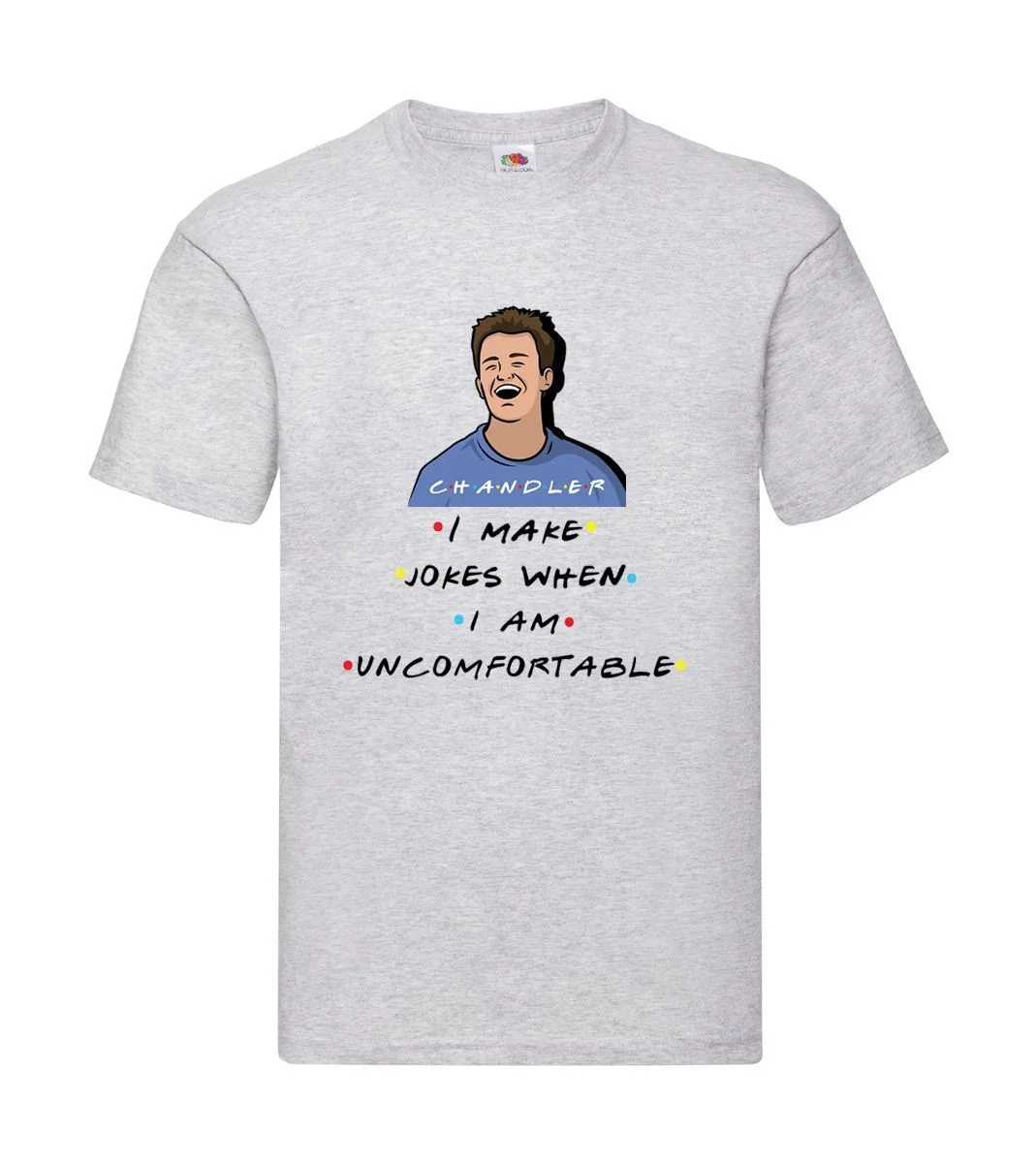 Φωτογραφία προϊόντος: Μπλούζα Tshirt Friends Tv Chandler Original Fruit of the loom 100% βαμβάκι no20
