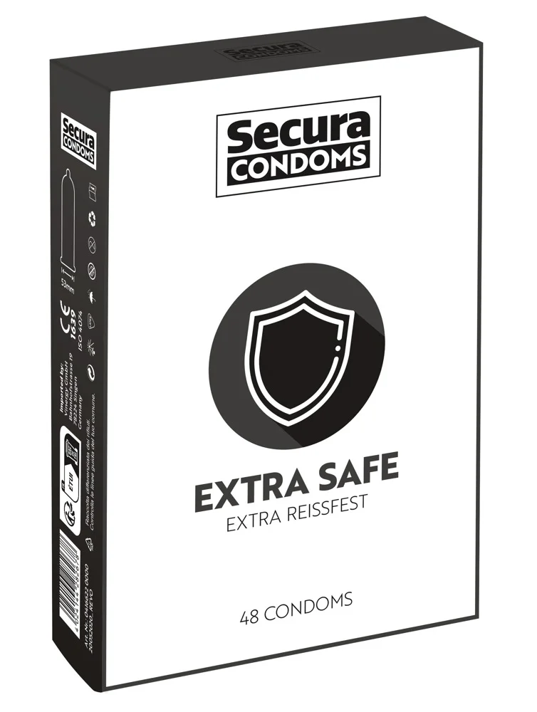 Φωτογραφία προϊόντος: Προφυλακτικά Secura Extra Safe 48 Pack