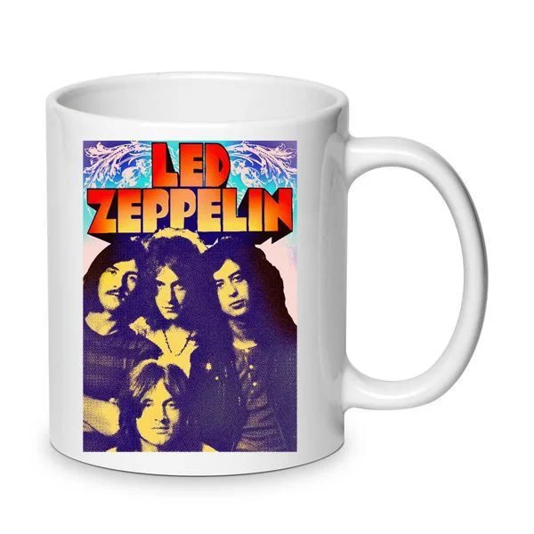 Φωτογραφία προϊόντος: Led Zeppelin mug λεντ ζεπελιν κούπα no3 Κεραμική 330ml λευκή