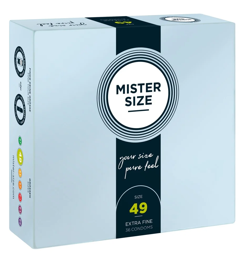 Φωτογραφία προϊόντος: Mister Size Προφυλακτικά Extra Fine Size 49mm Λεπτά 36 Pack