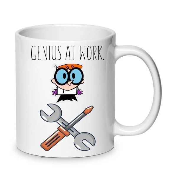 Φωτογραφία προϊόντος: Κεραμική κούπα Dexter s Laboratory Comics Mug 330ml no9 genius at work