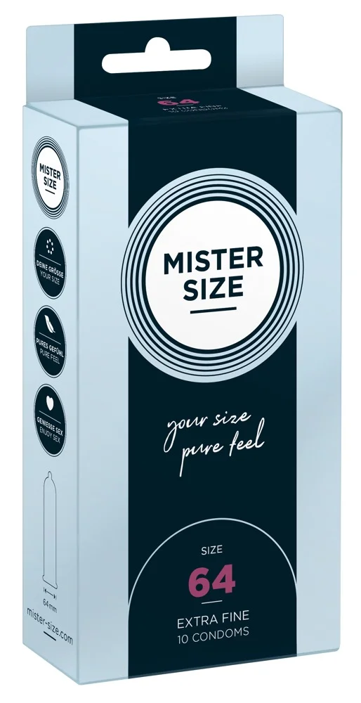 Φωτογραφία προϊόντος: Mister Size Προφυλακτικά Extra Fine Size 64mm Μεγάλα 10 Pack