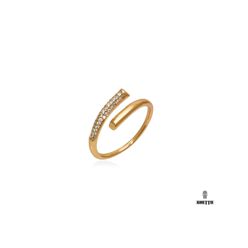 Φωτογραφία προϊόντος: Ghetto New Design Elegant Open 18k Rose Gold Diamond Ring