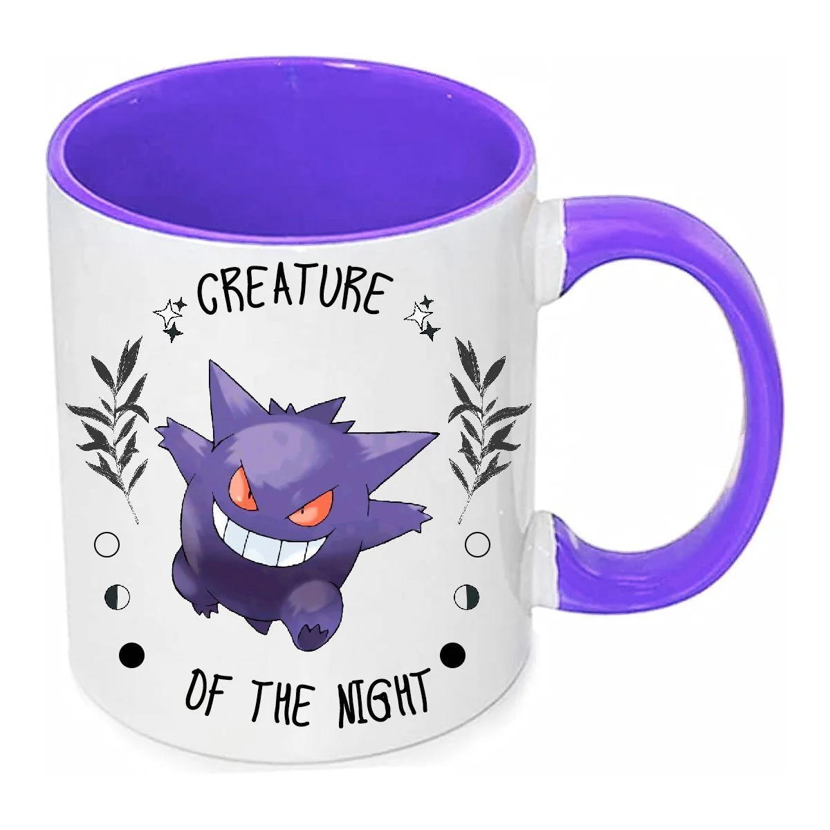 Φωτογραφία προϊόντος: Pokemon Gengar κούπα πόκεμον no1 κεραμική λευκή μωβ 330ml
