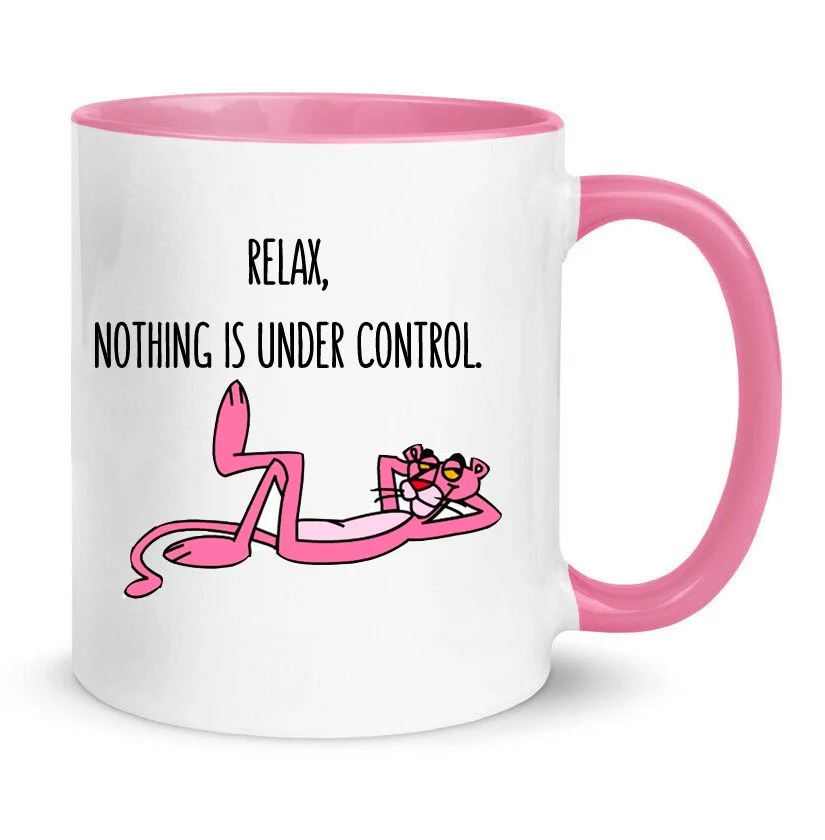 Φωτογραφία προϊόντος: The Pink Panther mug Ο Ροζ Πάνθηρας κούπα no7 κεραμική 330ml Relax αστεία χιουμοριστική
