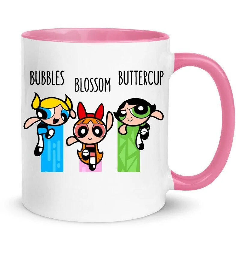 Φωτογραφία προϊόντος: Κούπα Powerpuff girls Mug 330ml Κεραμική No10 λευκή ροζ