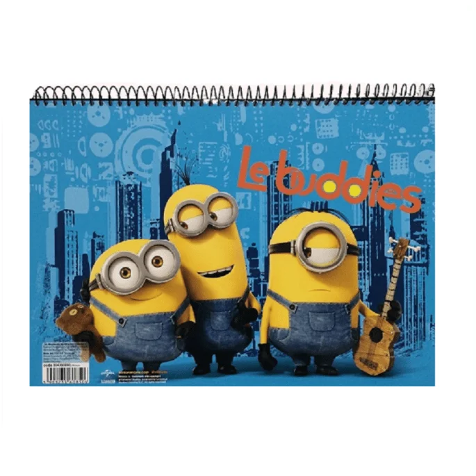 Φωτογραφία προϊόντος: Μπλοκ Ζωγραφικής Minions Le Buddies γαλάζιο A4 21x29.5cm 40Φύλλα