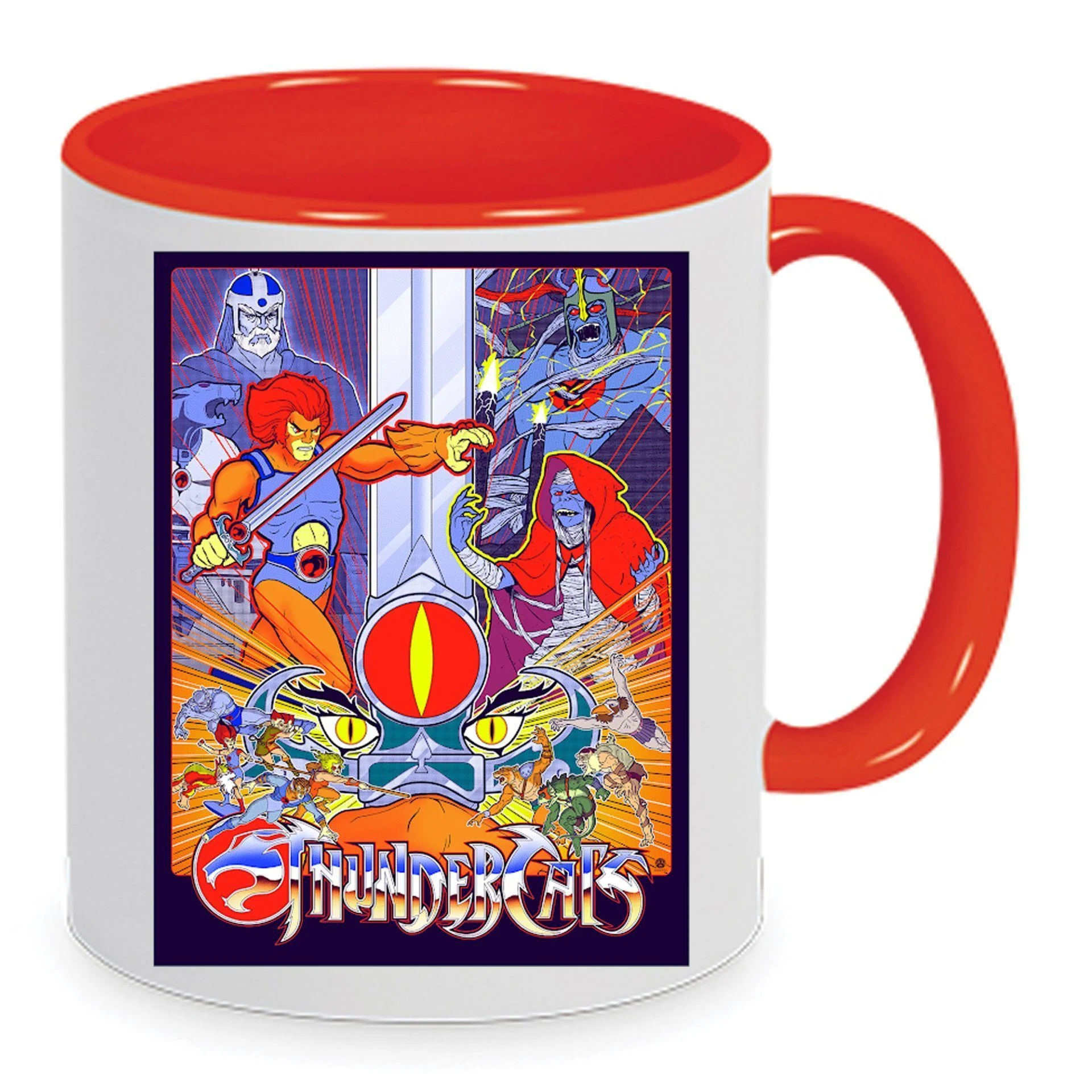 Φωτογραφία προϊόντος: Κούπα Thundercats Mug 330ml Κεραμική No7 λευκή κόκκινη