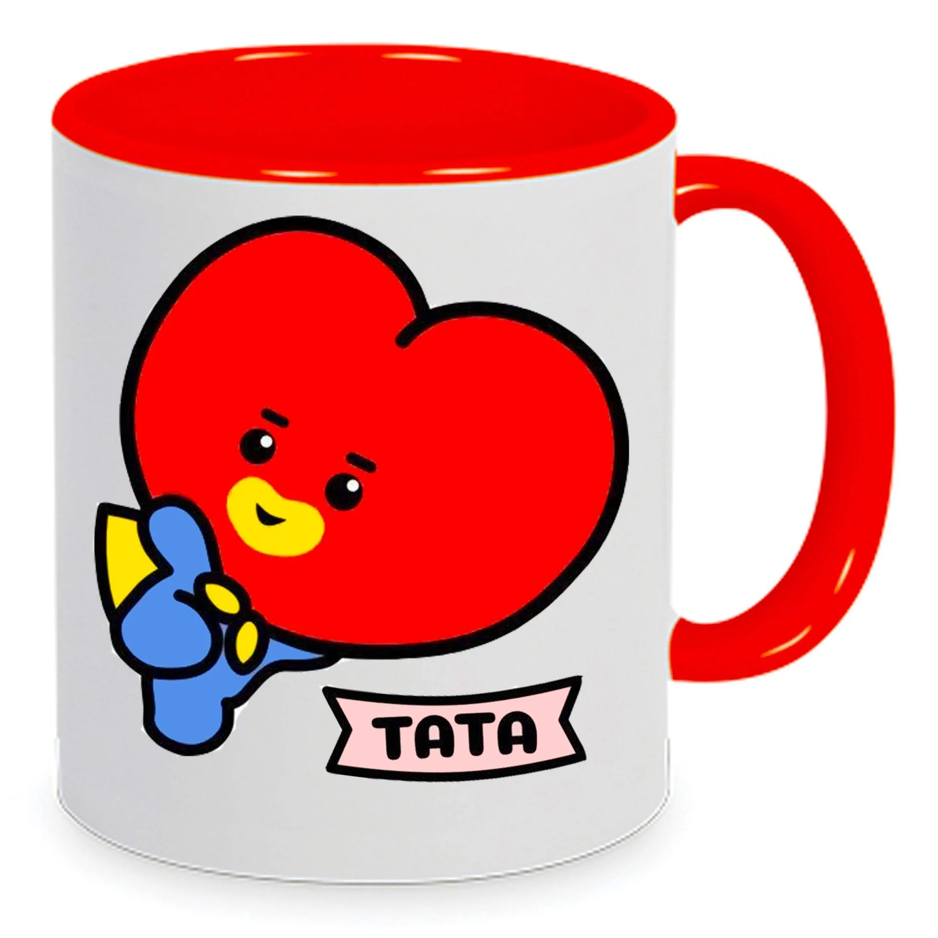 Φωτογραφία προϊόντος: BT21 BTS mug Bt21 Tata κούπα 330ml κεραμική no6 λευκή κόκκινη 330ml