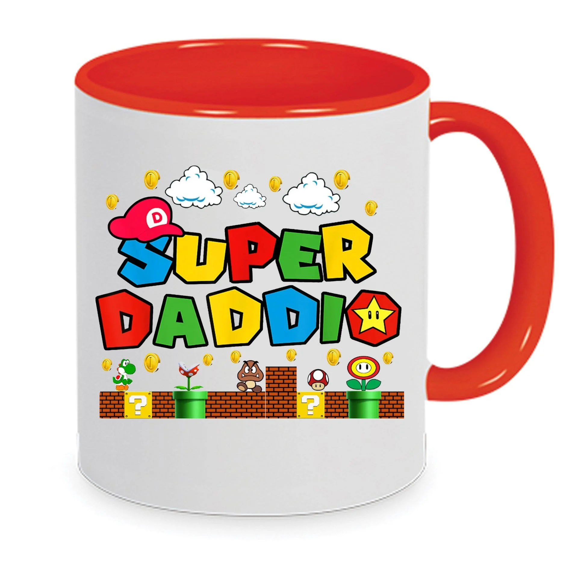 Φωτογραφία προϊόντος: The best dad mug no19 super mario ο καλύτερος μπαμπάς κουπα 330ml κεραμική