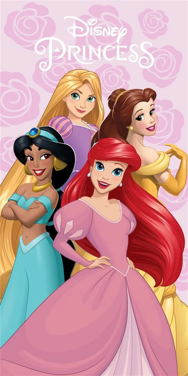 Φωτογραφία προϊόντος: Πετσέτα Θαλάσσης Παιδική Quick Dry Microfiber 70x140εκ. Disney Home Princess 334 Pastel Lilac Dimcol