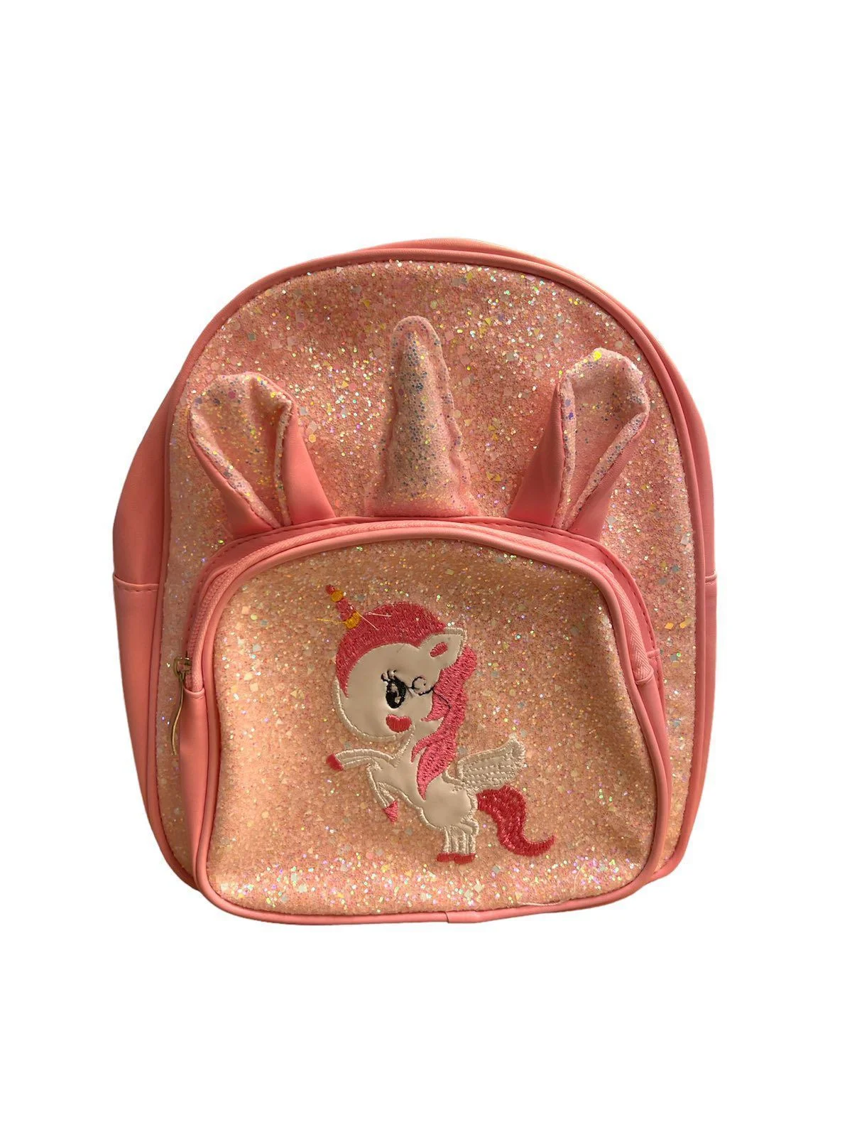 Φωτογραφία προϊόντος: Backpack σακίδιο βόλτας ροζ unicorn με ρυθμιζόμενο κούμπωμα αδιάβροχο PVC 27x23cm