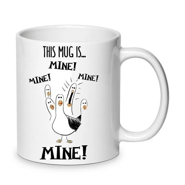 Φωτογραφία προϊόντος: Finding Nemo This mug is mine Ψάχνοντας τον Νέμο Γλάροι Κούπα No10 330ml Κεραμική