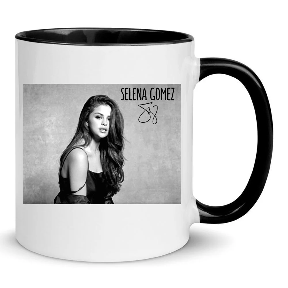 Φωτογραφία προϊόντος: Selena Gomez signature Mug Σελένα Γκόμεζ κούπα No14 Κεραμική 330ml με την υπογραφή λευκή μαύρη