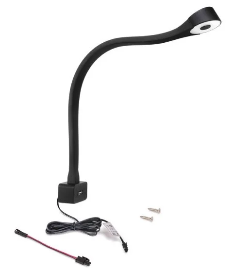 Φωτογραφία προϊόντος: ΦΩΤΙΣΤΙΚΟ ΔΙΑΒΑΣΜΑΤΟΣ EMUCA ALGOL LED 4000K 5218214 ΜΕ ΘΥΡΑ USB ΕΥΚΑΜΠΤΟ ΜΑΥΡΟ